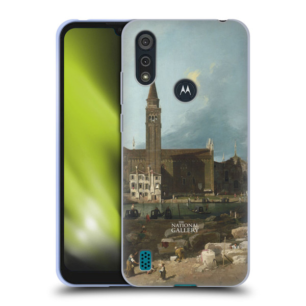 The National Gallery Nature The Stonemason's Yard Soft Gel Case for Motorola Moto E6s (2020)