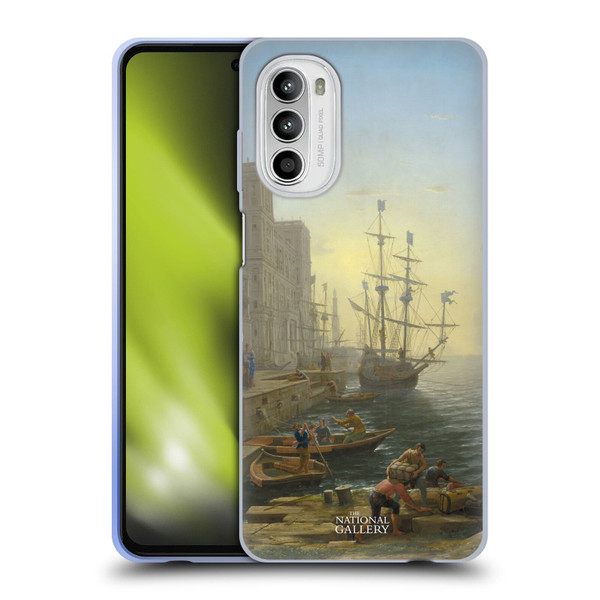 The National Gallery Nature Seaport With The Embarkation Of Saint Ursula Soft Gel Case for Motorola Moto G52