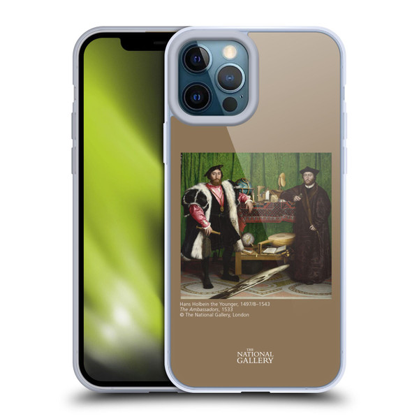 The National Gallery People Holbein The Ambassadors Soft Gel Case for Apple iPhone 12 Pro Max