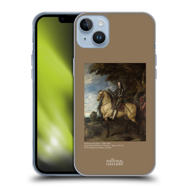 The National Gallery People Equestrian Portrait Of Charles I Soft Gel Case for Apple iPhone 14 Plus
