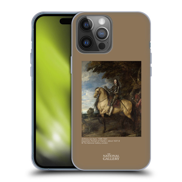 The National Gallery People Equestrian Portrait Of Charles I Soft Gel Case for Apple iPhone 14 Pro Max