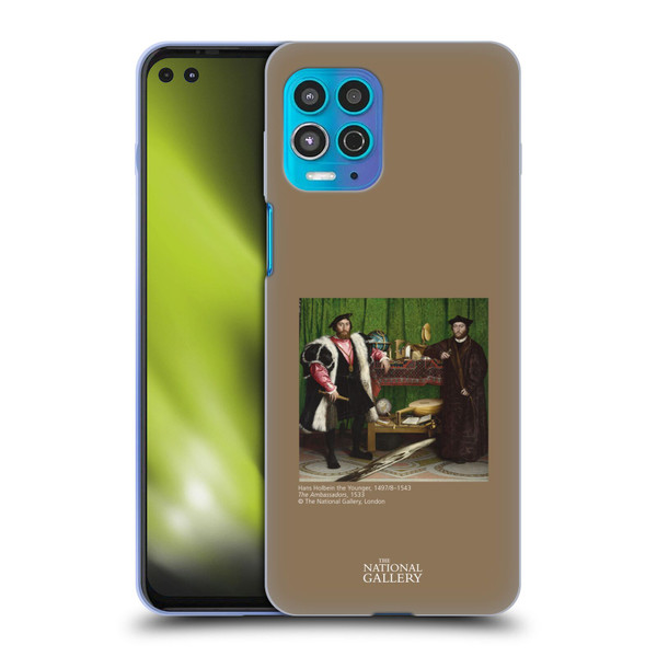 The National Gallery People Holbein The Ambassadors Soft Gel Case for Motorola Moto G100