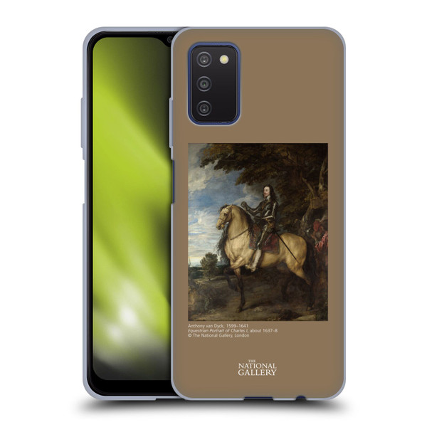 The National Gallery People Equestrian Portrait Of Charles I Soft Gel Case for Samsung Galaxy A03s (2021)