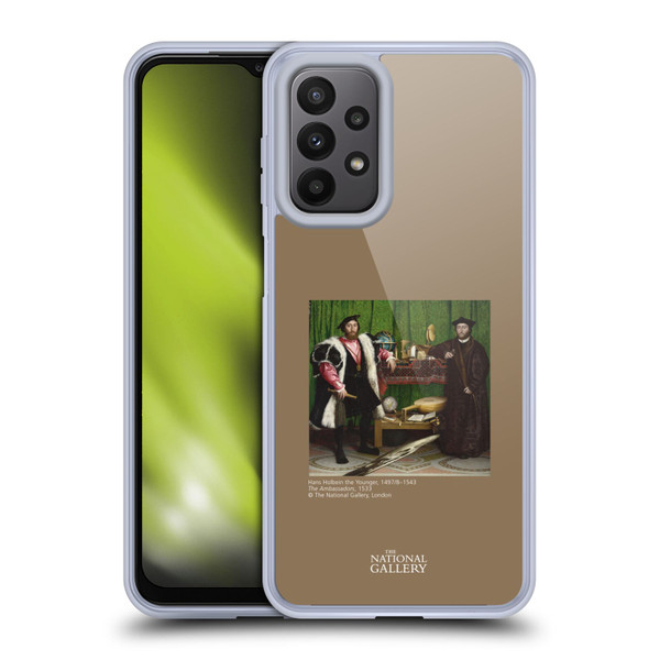 The National Gallery People Holbein The Ambassadors Soft Gel Case for Samsung Galaxy A23 / 5G (2022)