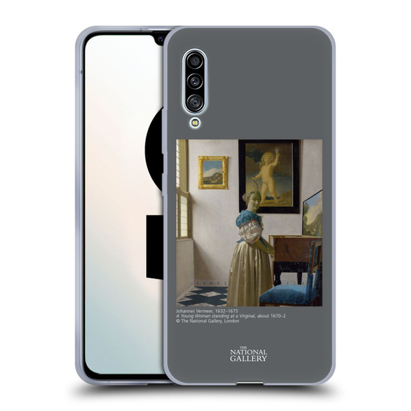 The National Gallery People Vermeer Young Woman Standing At Virginal Soft Gel Case for Samsung Galaxy A90 5G (2019)