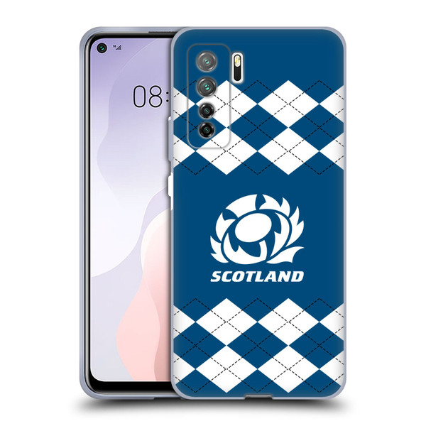 Scotland Rugby Logo 2 Argyle Soft Gel Case for Huawei Nova 7 SE/P40 Lite 5G