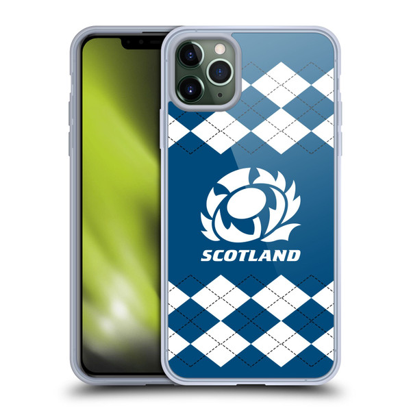 Scotland Rugby Logo 2 Argyle Soft Gel Case for Apple iPhone 11 Pro Max