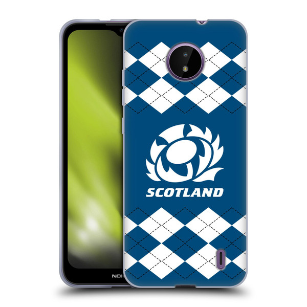 Scotland Rugby Logo 2 Argyle Soft Gel Case for Nokia C10 / C20