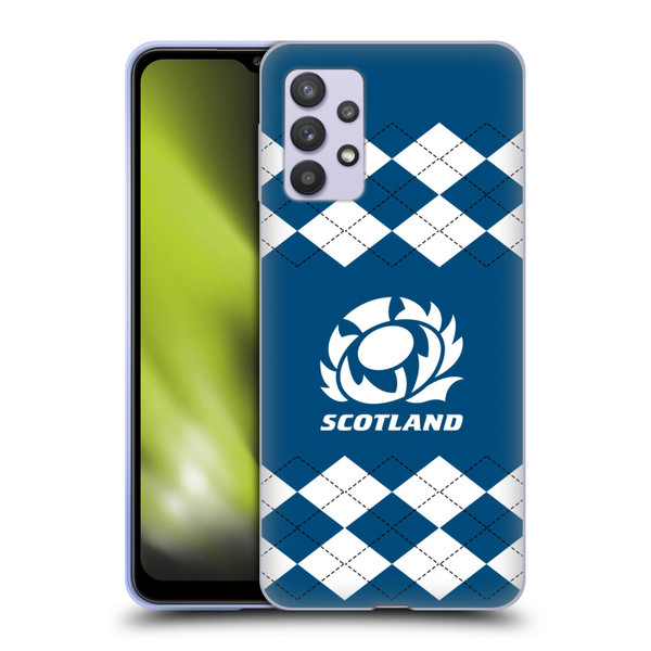 Scotland Rugby Logo 2 Argyle Soft Gel Case for Samsung Galaxy A32 5G / M32 5G (2021)