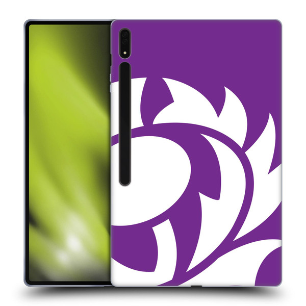 Scotland Rugby Oversized Thistle Purple Heather Soft Gel Case for Samsung Galaxy Tab S8 Ultra
