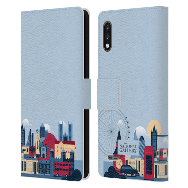 The National Gallery Art London Skyline Leather Book Wallet Case Cover For LG K22