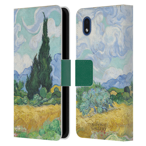 The National Gallery Art A Wheatfield With Cypresses Leather Book Wallet Case Cover For Samsung Galaxy A01 Core (2020)