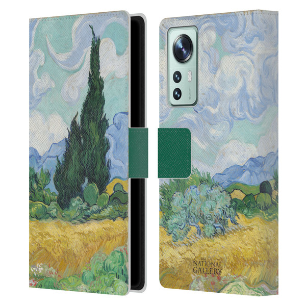 The National Gallery Art A Wheatfield With Cypresses Leather Book Wallet Case Cover For Xiaomi 12