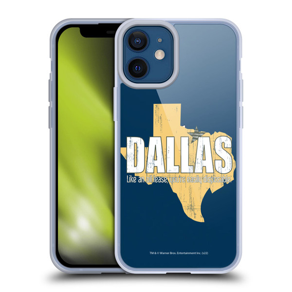 Dallas: Television Series Graphics Quote Soft Gel Case for Apple iPhone 12 Mini