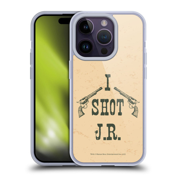 Dallas: Television Series Graphics Typography Soft Gel Case for Apple iPhone 14 Pro