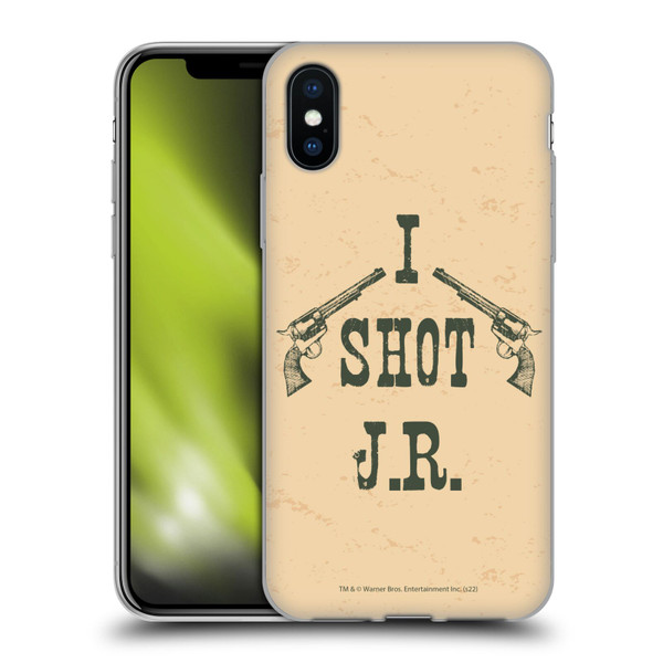 Dallas: Television Series Graphics Typography Soft Gel Case for Apple iPhone X / iPhone XS