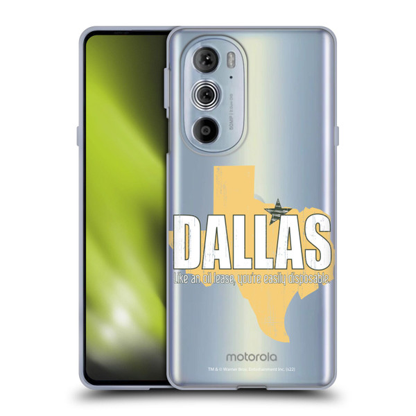Dallas: Television Series Graphics Quote Soft Gel Case for Motorola Edge X30