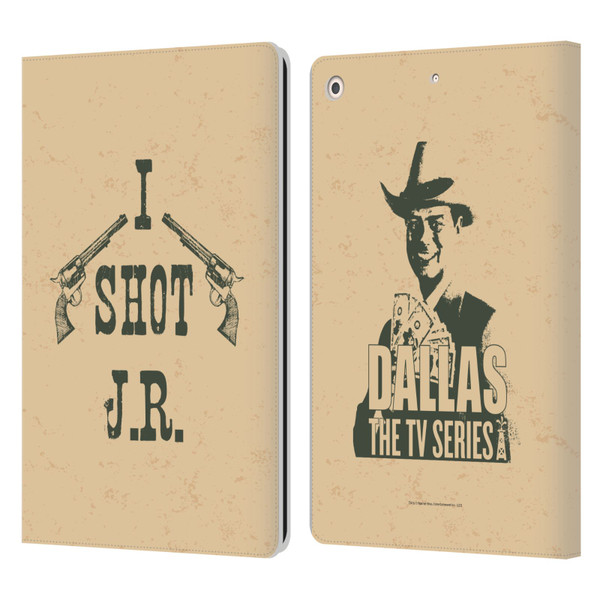 Dallas: Television Series Graphics Typography Leather Book Wallet Case Cover For Apple iPad 10.2 2019/2020/2021