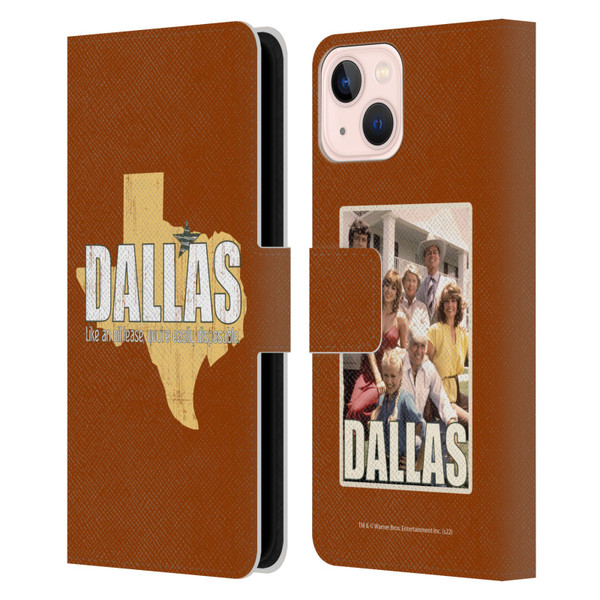 Dallas: Television Series Graphics Quote Leather Book Wallet Case Cover For Apple iPhone 13