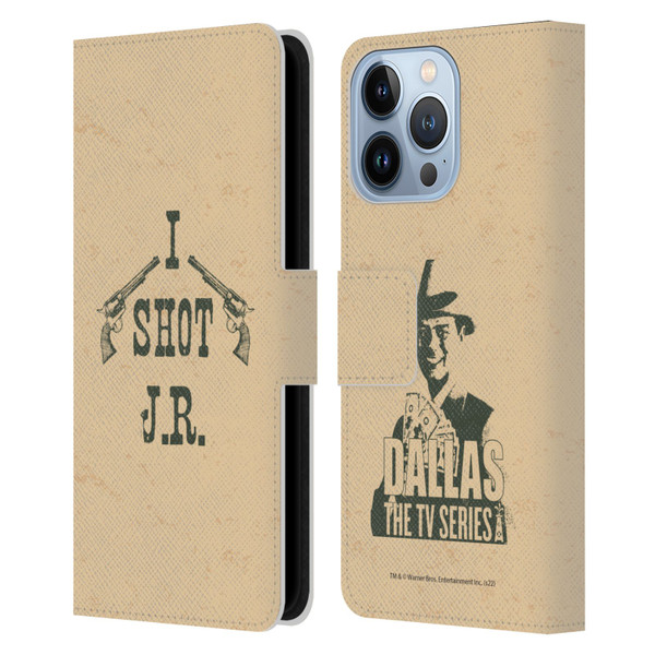 Dallas: Television Series Graphics Typography Leather Book Wallet Case Cover For Apple iPhone 13 Pro