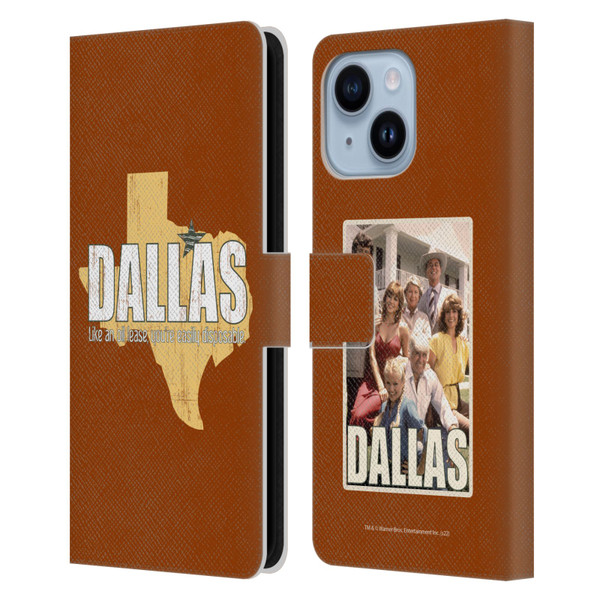 Dallas: Television Series Graphics Quote Leather Book Wallet Case Cover For Apple iPhone 14 Plus