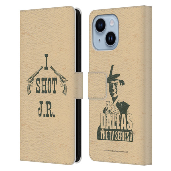 Dallas: Television Series Graphics Typography Leather Book Wallet Case Cover For Apple iPhone 14 Plus