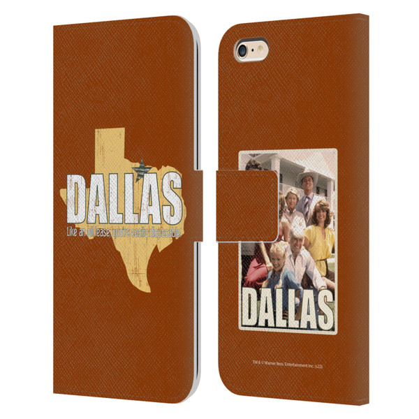 Dallas: Television Series Graphics Quote Leather Book Wallet Case Cover For Apple iPhone 6 Plus / iPhone 6s Plus