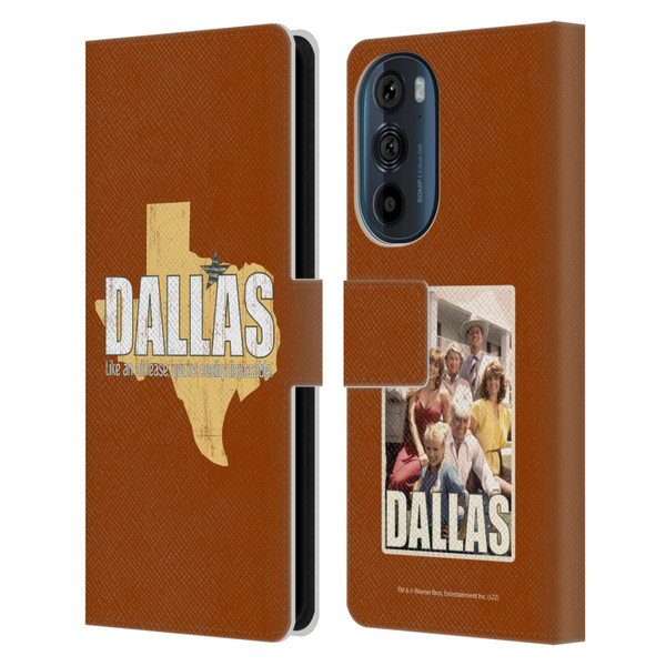 Dallas: Television Series Graphics Quote Leather Book Wallet Case Cover For Motorola Edge 30