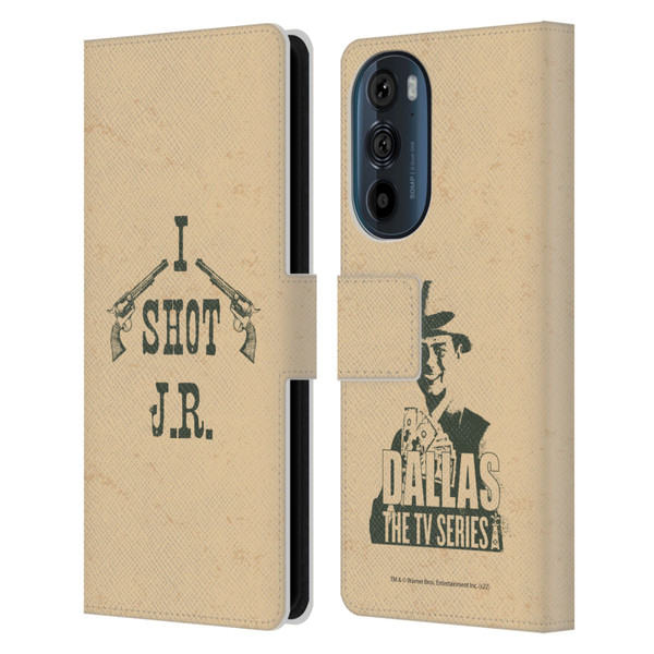 Dallas: Television Series Graphics Typography Leather Book Wallet Case Cover For Motorola Edge 30