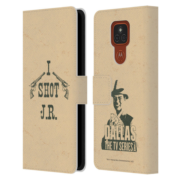 Dallas: Television Series Graphics Typography Leather Book Wallet Case Cover For Motorola Moto E7 Plus