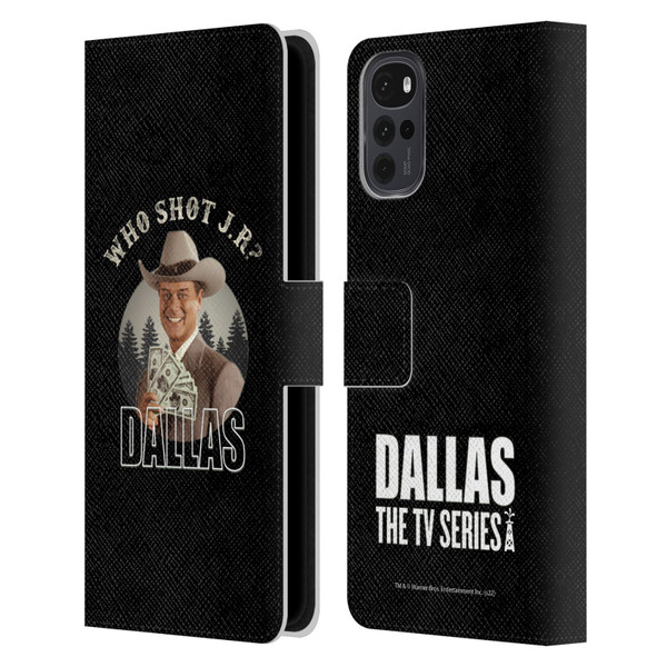 Dallas: Television Series Graphics Character Leather Book Wallet Case Cover For Motorola Moto G22