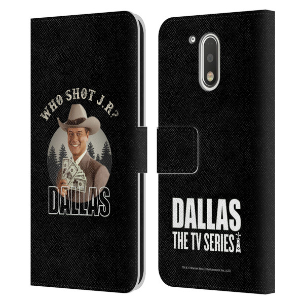 Dallas: Television Series Graphics Character Leather Book Wallet Case Cover For Motorola Moto G41