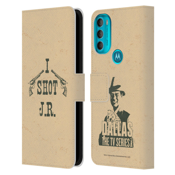 Dallas: Television Series Graphics Typography Leather Book Wallet Case Cover For Motorola Moto G71 5G