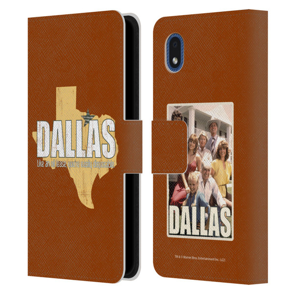 Dallas: Television Series Graphics Quote Leather Book Wallet Case Cover For Samsung Galaxy A01 Core (2020)