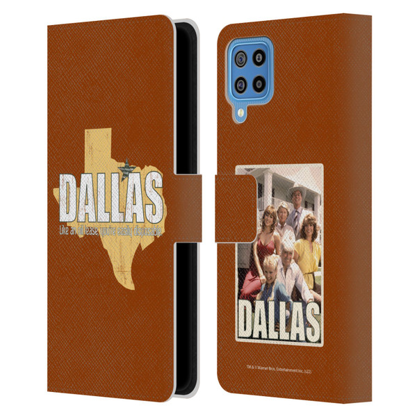 Dallas: Television Series Graphics Quote Leather Book Wallet Case Cover For Samsung Galaxy F22 (2021)
