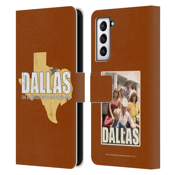 Dallas: Television Series Graphics Quote Leather Book Wallet Case Cover For Samsung Galaxy S21 5G