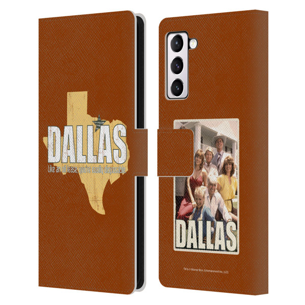Dallas: Television Series Graphics Quote Leather Book Wallet Case Cover For Samsung Galaxy S21+ 5G