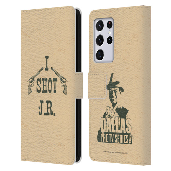 Dallas: Television Series Graphics Typography Leather Book Wallet Case Cover For Samsung Galaxy S21 Ultra 5G