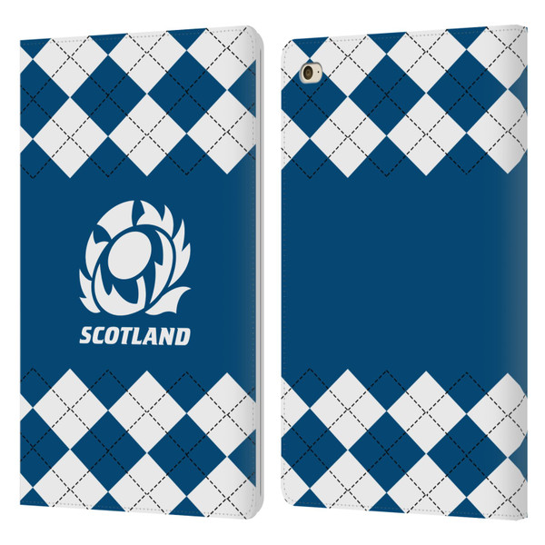 Scotland Rugby Logo 2 Argyle Leather Book Wallet Case Cover For Apple iPad mini 4