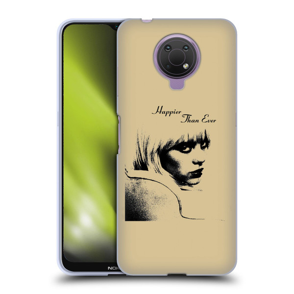 Billie Eilish Happier Than Ever Album Image Soft Gel Case for Nokia G10