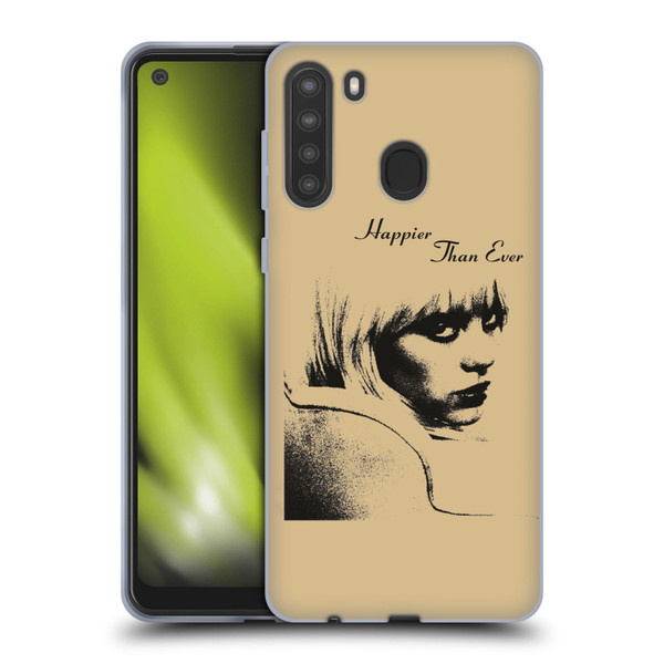 Billie Eilish Happier Than Ever Album Image Soft Gel Case for Samsung Galaxy A21 (2020)