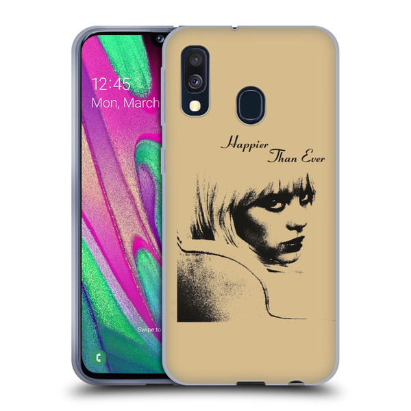 Billie Eilish Happier Than Ever Album Image Soft Gel Case for Samsung Galaxy A40 (2019)