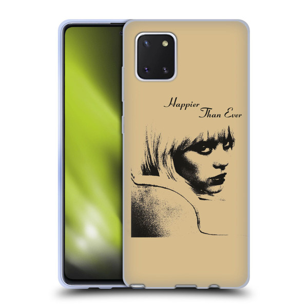 Billie Eilish Happier Than Ever Album Image Soft Gel Case for Samsung Galaxy Note10 Lite