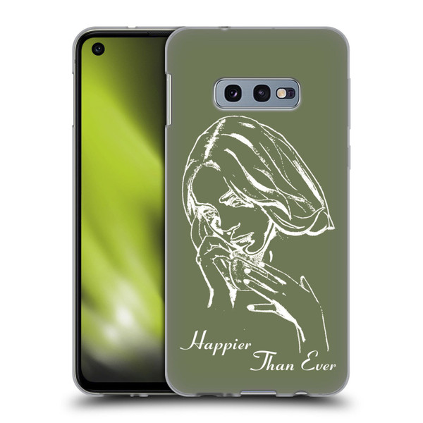 Billie Eilish Happier Than Ever Album Stencil Green Soft Gel Case for Samsung Galaxy S10e