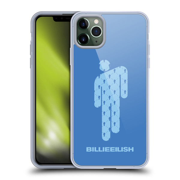 Billie Eilish Key Art Blohsh Blue Soft Gel Case for Apple iPhone 11 Pro Max & MagSafe