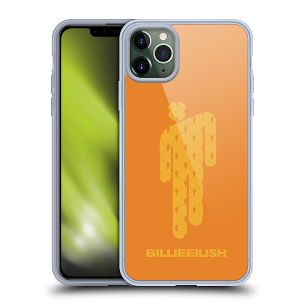 Billie Eilish Key Art Blohsh Orange Soft Gel Case for Apple iPhone 11 Pro Max & MagSafe