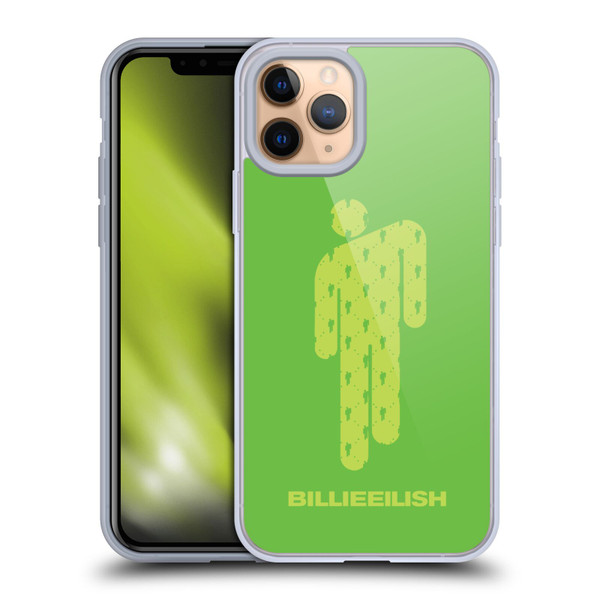 Billie Eilish Key Art Blohsh Green Soft Gel Case for Apple iPhone 11 Pro & MagSafe
