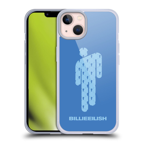 Billie Eilish Key Art Blohsh Blue Soft Gel Case for Apple iPhone 13