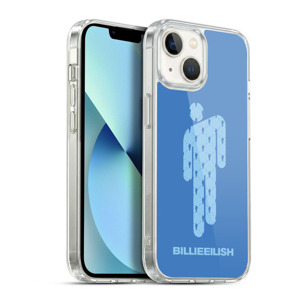 Billie Eilish Key Art Blohsh Blue Soft Gel Case for Apple iPhone 13