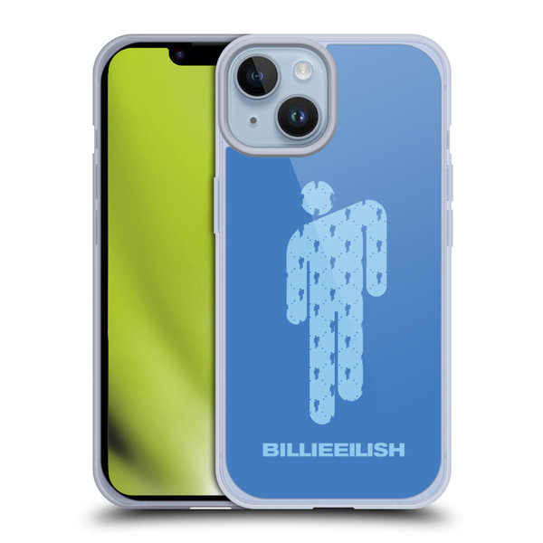 Billie Eilish Key Art Blohsh Blue Soft Gel Case for Apple iPhone 14